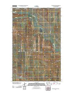 Four Buttes NW Montana Historical topographic map, 1:24000 scale, 7.5 X 7.5 Minute, Year 2011