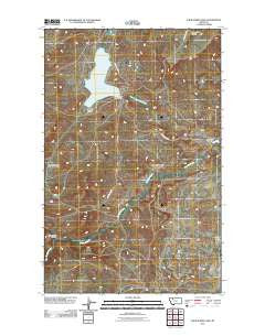 Four Horns Lake Montana Historical topographic map, 1:24000 scale, 7.5 X 7.5 Minute, Year 2011