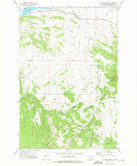Fourmile Spring Montana Historical topographic map, 1:24000 scale, 7.5 X 7.5 Minute, Year 1972