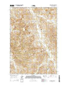 Fourmile Creek Montana Current topographic map, 1:24000 scale, 7.5 X 7.5 Minute, Year 2014