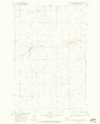 Fourteenmile Coulee NE Montana Historical topographic map, 1:24000 scale, 7.5 X 7.5 Minute, Year 1969
