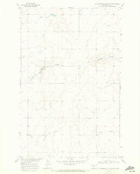 Fourteenmile Coulee NE Montana Historical topographic map, 1:24000 scale, 7.5 X 7.5 Minute, Year 1969