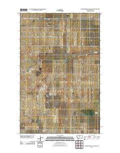 Fourteenmile Coulee NE Montana Historical topographic map, 1:24000 scale, 7.5 X 7.5 Minute, Year 2011