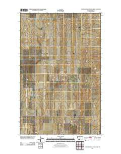 Fourteenmile Coulee NW Montana Historical topographic map, 1:24000 scale, 7.5 X 7.5 Minute, Year 2011