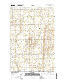 Fourteenmile Coulee NW Montana Current topographic map, 1:24000 scale, 7.5 X 7.5 Minute, Year 2014