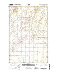 Fourteenmile Coulee SW Montana Current topographic map, 1:24000 scale, 7.5 X 7.5 Minute, Year 2014
