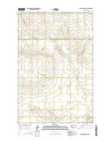 Fowler Coulee NE Montana Current topographic map, 1:24000 scale, 7.5 X 7.5 Minute, Year 2014