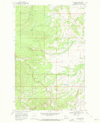 Fox Creek Montana Historical topographic map, 1:24000 scale, 7.5 X 7.5 Minute, Year 1968
