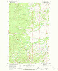 Fox Creek Montana Historical topographic map, 1:24000 scale, 7.5 X 7.5 Minute, Year 1968