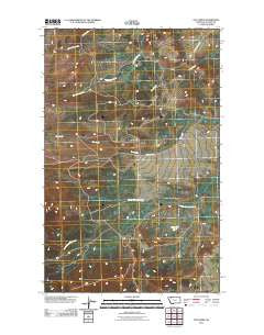 Fox Creek Montana Historical topographic map, 1:24000 scale, 7.5 X 7.5 Minute, Year 2011