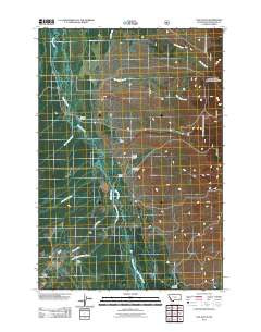 Fox Gulch Montana Historical topographic map, 1:24000 scale, 7.5 X 7.5 Minute, Year 2011