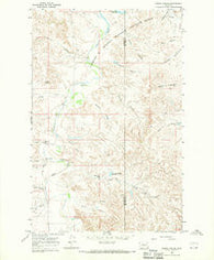 Frank Coulee Montana Historical topographic map, 1:24000 scale, 7.5 X 7.5 Minute, Year 1967