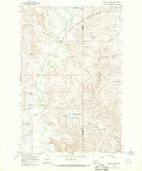 Frank Coulee Montana Historical topographic map, 1:24000 scale, 7.5 X 7.5 Minute, Year 1967