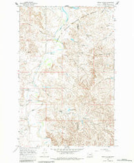 Frank Coulee Montana Historical topographic map, 1:24000 scale, 7.5 X 7.5 Minute, Year 1967