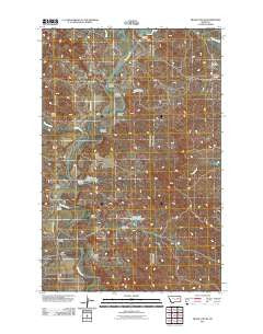 Frank Coulee Montana Historical topographic map, 1:24000 scale, 7.5 X 7.5 Minute, Year 2011