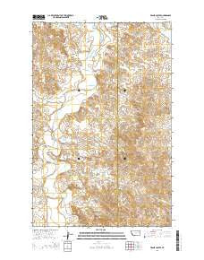 Frank Coulee Montana Current topographic map, 1:24000 scale, 7.5 X 7.5 Minute, Year 2014