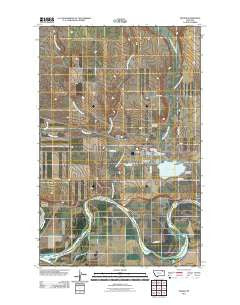 Frazer Montana Historical topographic map, 1:24000 scale, 7.5 X 7.5 Minute, Year 2011