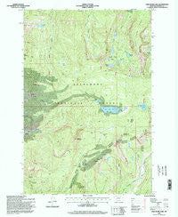 Fred Burr Lake Montana Historical topographic map, 1:24000 scale, 7.5 X 7.5 Minute, Year 1996