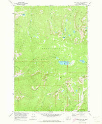 Fred Burr Lake Montana Historical topographic map, 1:24000 scale, 7.5 X 7.5 Minute, Year 1971