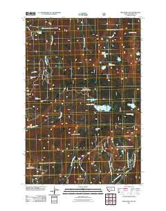 Fred Burr Lake Montana Historical topographic map, 1:24000 scale, 7.5 X 7.5 Minute, Year 2011