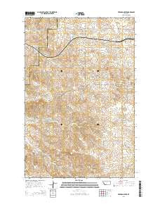 Freeman Creek Montana Current topographic map, 1:24000 scale, 7.5 X 7.5 Minute, Year 2014
