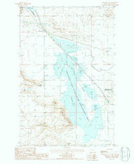 Freezeout Lake Montana Historical topographic map, 1:24000 scale, 7.5 X 7.5 Minute, Year 1987