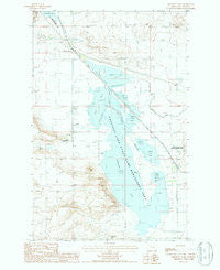 Freezeout Lake Montana Historical topographic map, 1:24000 scale, 7.5 X 7.5 Minute, Year 1987