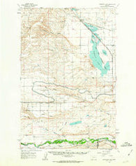 Freezeout Lake Montana Historical topographic map, 1:62500 scale, 15 X 15 Minute, Year 1960