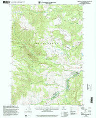 Freezeout Mountain Montana Historical topographic map, 1:24000 scale, 7.5 X 7.5 Minute, Year 1997