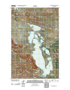 Freezeout Lake Montana Historical topographic map, 1:24000 scale, 7.5 X 7.5 Minute, Year 2011