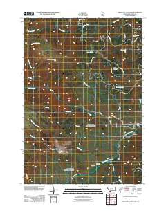 Freezeout Mountain Montana Historical topographic map, 1:24000 scale, 7.5 X 7.5 Minute, Year 2011