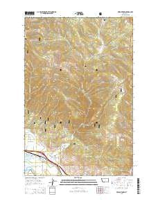 Frenchtown Montana Current topographic map, 1:24000 scale, 7.5 X 7.5 Minute, Year 2014