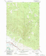 Frenchtown Montana Historical topographic map, 1:24000 scale, 7.5 X 7.5 Minute, Year 1984