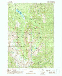 Fridley Peak Montana Historical topographic map, 1:24000 scale, 7.5 X 7.5 Minute, Year 1988
