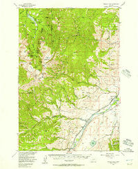 Fridley Peak Montana Historical topographic map, 1:62500 scale, 15 X 15 Minute, Year 1955