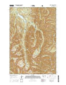 Fridley Peak Montana Current topographic map, 1:24000 scale, 7.5 X 7.5 Minute, Year 2014