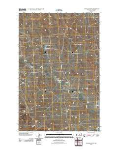 Froehlich Butte Montana Historical topographic map, 1:24000 scale, 7.5 X 7.5 Minute, Year 2011