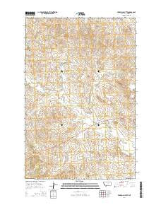 Froehlich Butte Montana Current topographic map, 1:24000 scale, 7.5 X 7.5 Minute, Year 2014