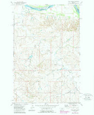 Frog Coulee Montana Historical topographic map, 1:24000 scale, 7.5 X 7.5 Minute, Year 1972