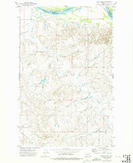 Frog Coulee Montana Historical topographic map, 1:24000 scale, 7.5 X 7.5 Minute, Year 1972