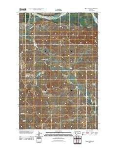 Frog Coulee Montana Historical topographic map, 1:24000 scale, 7.5 X 7.5 Minute, Year 2011