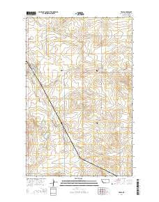 Froid Montana Current topographic map, 1:24000 scale, 7.5 X 7.5 Minute, Year 2014