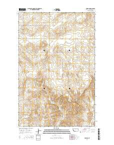 Froid SE Montana Current topographic map, 1:24000 scale, 7.5 X 7.5 Minute, Year 2014