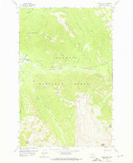 Gable Peaks Montana Historical topographic map, 1:24000 scale, 7.5 X 7.5 Minute, Year 1958