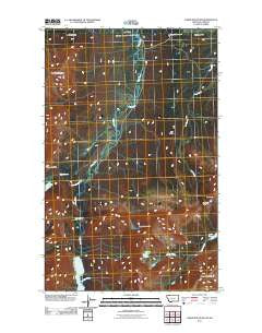 Gable Mountain Montana Historical topographic map, 1:24000 scale, 7.5 X 7.5 Minute, Year 2011