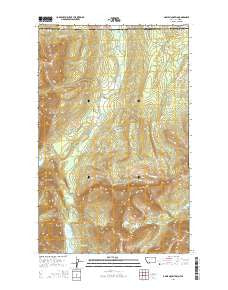 Gable Mountain Montana Current topographic map, 1:24000 scale, 7.5 X 7.5 Minute, Year 2014
