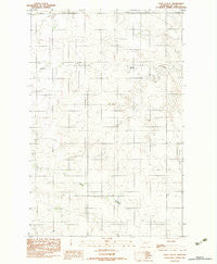 Gady Coulee Montana Historical topographic map, 1:24000 scale, 7.5 X 7.5 Minute, Year 1983