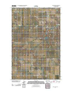 Gady Coulee Montana Historical topographic map, 1:24000 scale, 7.5 X 7.5 Minute, Year 2011