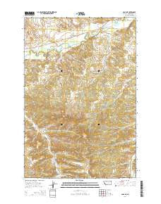Gage NE Montana Current topographic map, 1:24000 scale, 7.5 X 7.5 Minute, Year 2014