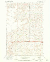 Gails Coulee Montana Historical topographic map, 1:24000 scale, 7.5 X 7.5 Minute, Year 1969